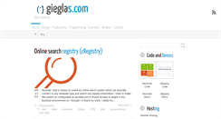 Desktop Screenshot of gieglas.com